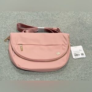 AUTHENTIC Lululemon All Night Festival Pink Shoulder Bag Gold